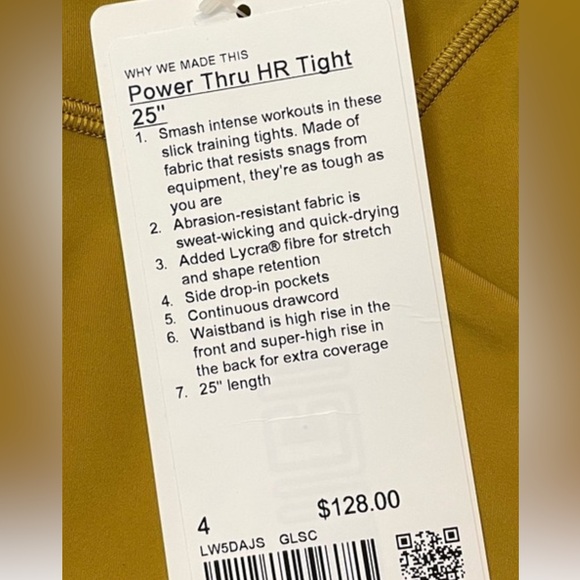 New! Lululemon Power Thru HR Tight - Picture 7 of 12